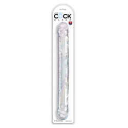 King Cock - Double Trouble Double Gode 46 Cm Transparent